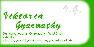 viktoria gyarmathy business card