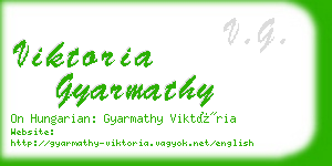 viktoria gyarmathy business card